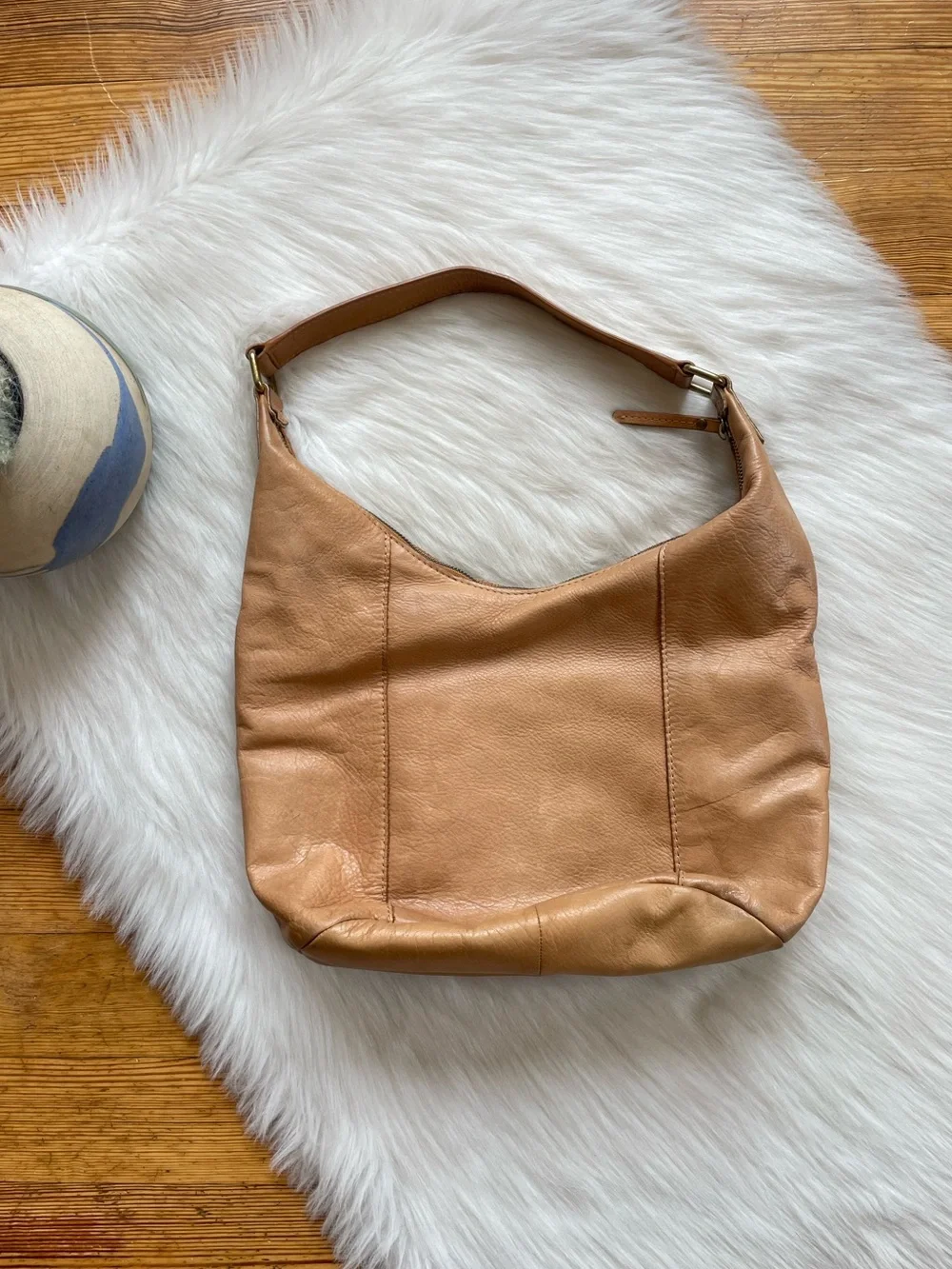 American Leather Co. Hobo Bucket leather shoulder bag